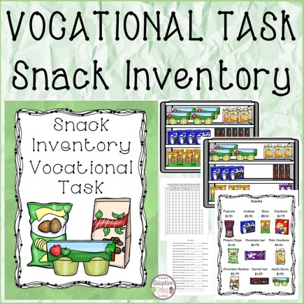 VOCATIONAL TASK Snack Inventory